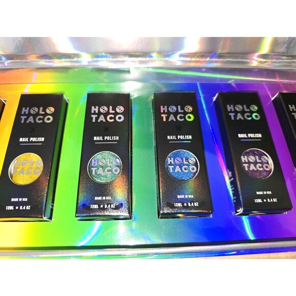 Holo Taco OG Rainbow Collection Complete Set! Boxes & ALL 7 Nail Polishes - Picture 7 of 10